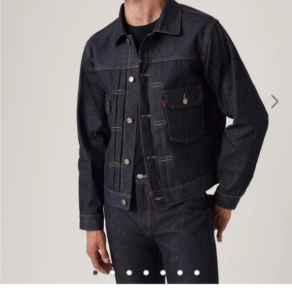 Levi’s 1953 type 2 jacket rigid denim dark wash men’s - Picture 1 of 8